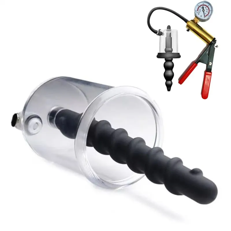 Anal Plug Vacuum Pump Prostate Stimulator Sex Toys for Men Women Adult Powerful Suction Manual Anus Dilator Butt Plug Set — image 6