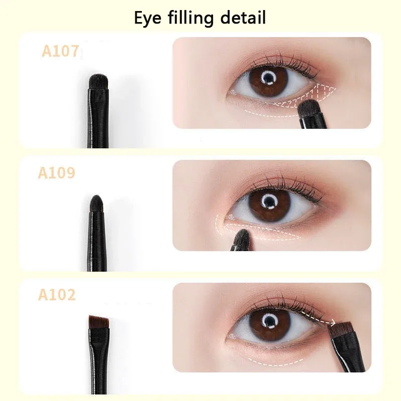 New 6PCS Eyes Makeup Brushes Set Professional Soft Contouring Eyeshadow Eyeliner Eyebrow Brush Women Facial Beauty Cosmetic Tool — image 5