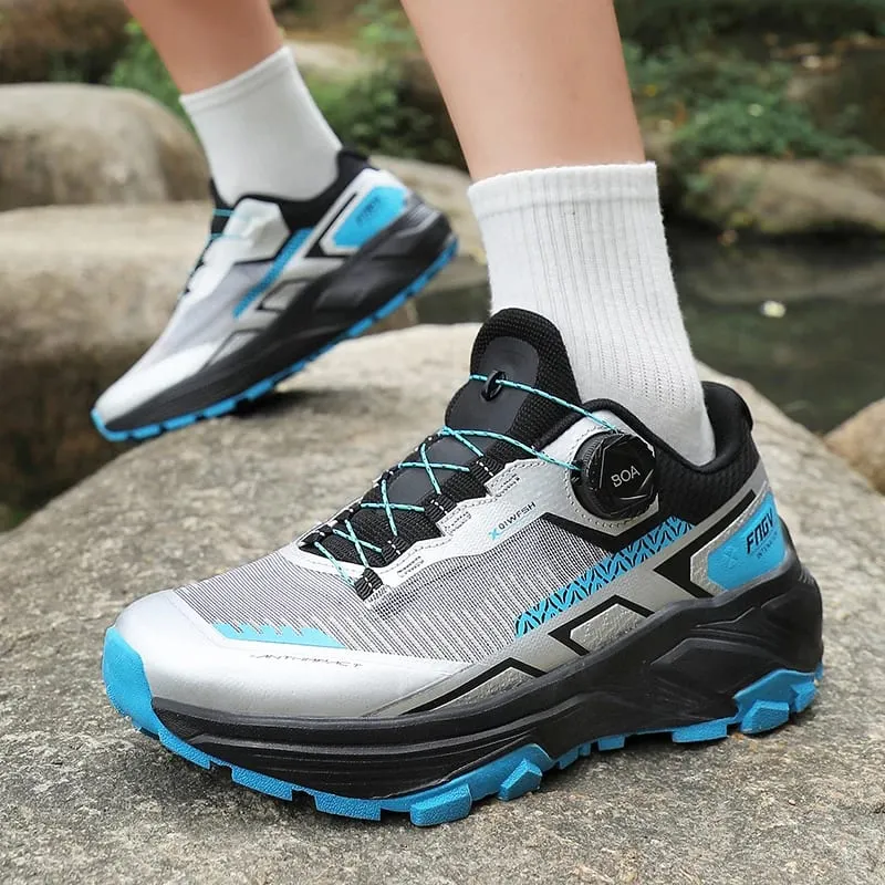 Men's Stylish Outdoor Hiking Shoes Hard-wearing Trekking Sneakers with Plush Warm Lining for Winter Male Footwear — image 5