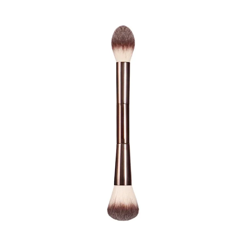 Sablier Pro, pinceaux de maquillage pour fond de teint, poudre, contour, fard à joues, manche en métal, surbrillance, bronzant, haut de gamme, sans boîte, 1 pièce — image 9