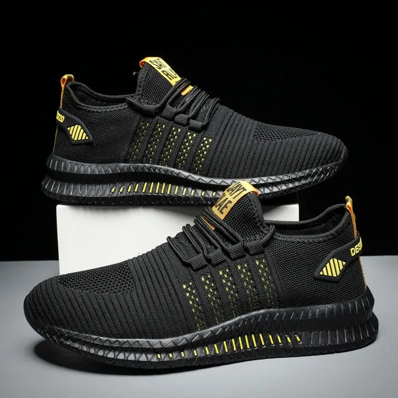 Fashion Sneakers Lightweight Men Casual Shoes Breathable Male Footwear Lace Up Walking Shoe Mens Casual Summer Shoes — image 7