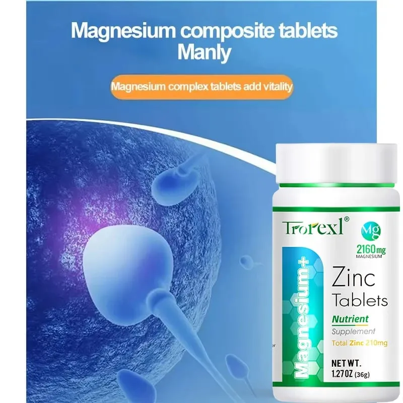 Najlepszy suplement magnezu i cynku 60 tabletek Zwiększa witalność Zdrowie immunologiczne — image 4