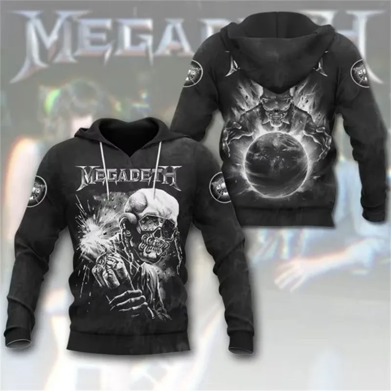 Rock Band Megadeth 3D Print Hoodies Men Women Fashion Retro Y2K Graphic Hoodie Sweatshirt Mens Clothing Men Tracksuit Gift Fan — image 11