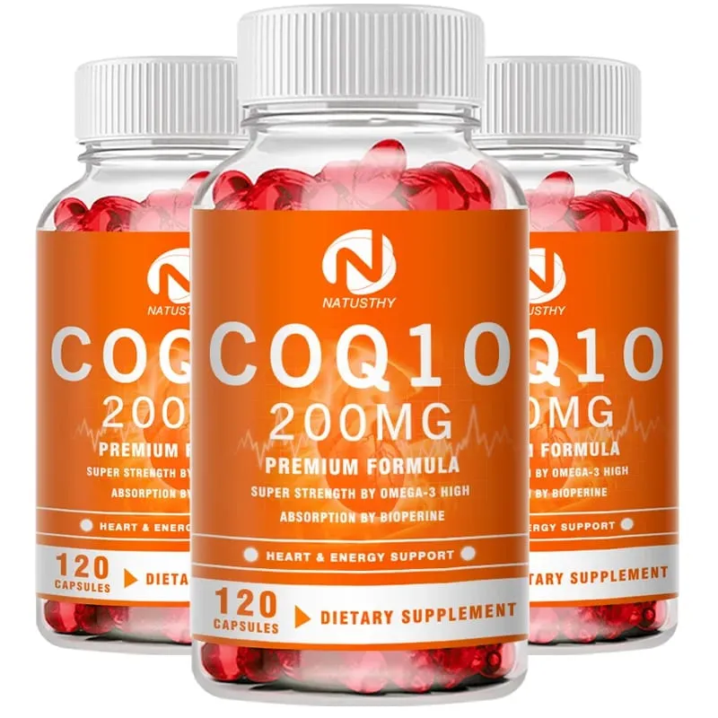 COQ10 Coenzyme Q10 200mg for Energy Antioxidant Cardiovascular Brain Health Natural Non-GMO — image 8
