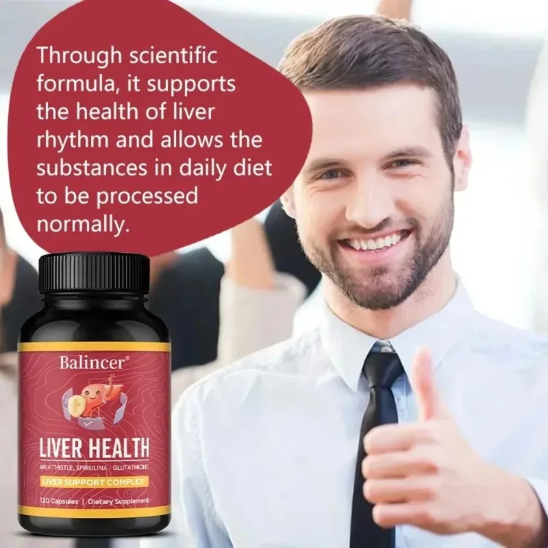 Liver Cleansing Detox Capsules Health Liver Support Colon Cleansing Repair Natural Herbal with Dandelion Milk Thistle — image 3