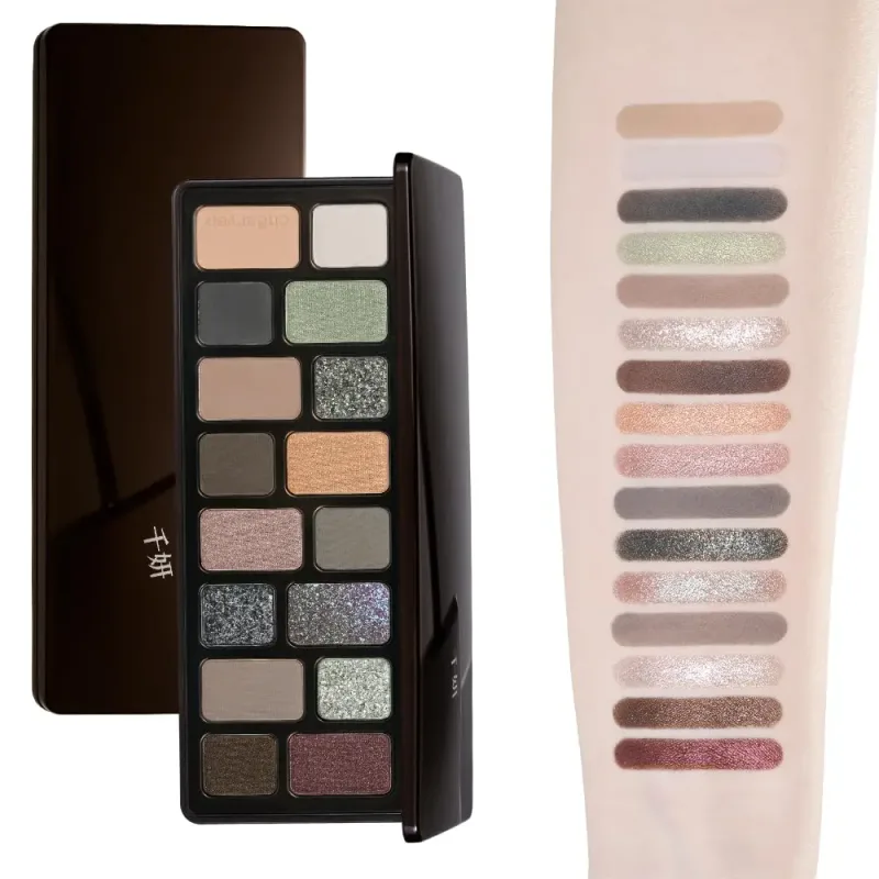 Cheeryep Aauthcntice Sell Qianyan 16 Color EyeShadow Palette Pink Brown Cowboy Blue Multicolor Matte Pearl Smoky Eye Makeup — image 26