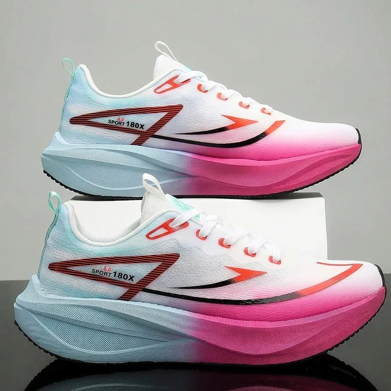 Men Sports Running Shoes Carbon Board Speciality Marathon Outdoor Breathable Lightweight Comfortable Women's Athletic Sneakers — image 5
