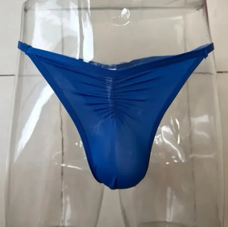 US-Größe Herren Eisseide Tangas Slips Sexy Low-Rise G-String Atmungsaktiv Nahtlos T-Back Sport Fitness Unterwäsche Plus Size