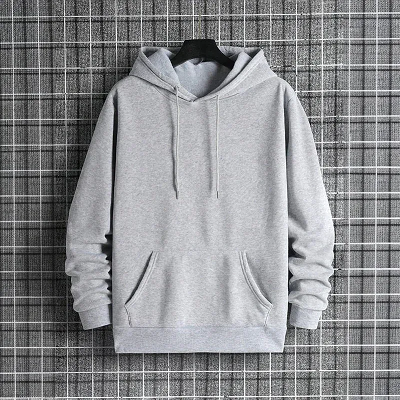 Hot Sales New Mens Tracksuit Clothing Solid Color Casual Sweatshirts Outdoors Sports Jogging Mens Hoodies HighQuality Sportswear — image 3