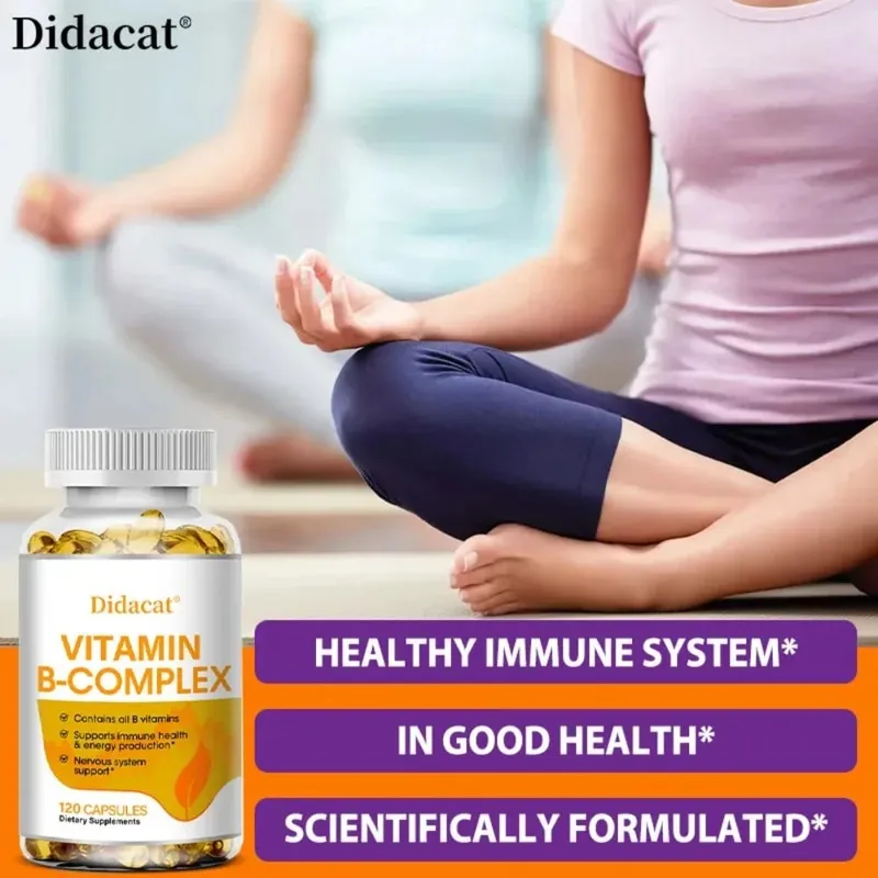 Vitamin B Complex - Contains All B Vitamins Supports Immune Health & Energy Production Nervous System Support — image 7