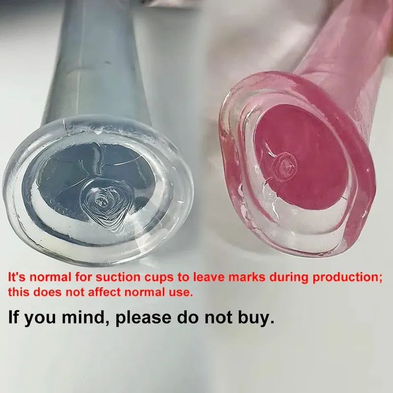 Dengan Harga Murah TPE Transparan Anal Plug Jelly Dildo 4 Ukuran Cangkir Hisap Ayam Vagina Masturbasi Lembut Penis Kecil Wanita Pria Mainan Seks
