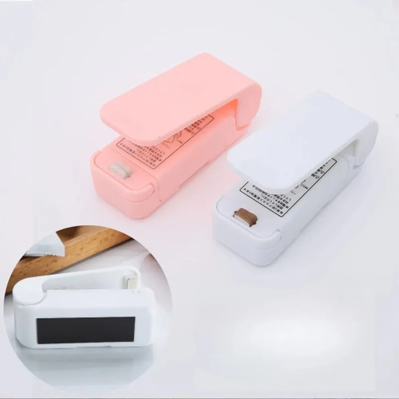 Mini Hea Bag Seal Machine Package Sealer Bags Thermal Plastic Food Bag — image 2
