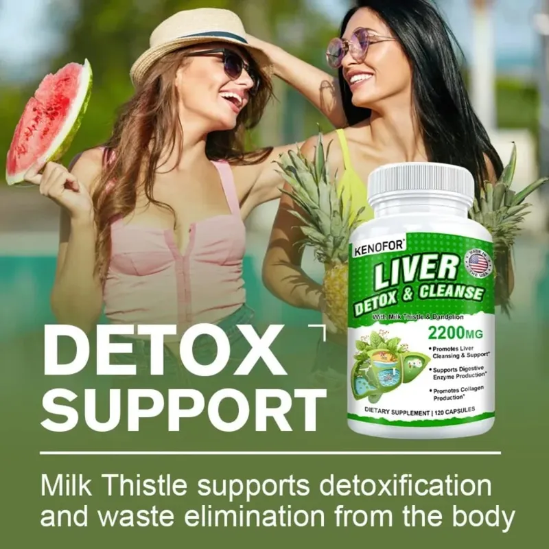 Milk Thistle with Dandelion Root-Silymarin-Antioxidant Liver & Kidney Health Support Supplement - Vegan Non-GMO Gluten Free — image 2