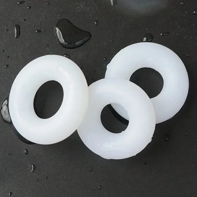 3 Pcs Soft Male Cock Rings Penis Erection Delay Ejaculation Testis Restraint Scrotum Ring Reusable Adult Sex Toys for Men