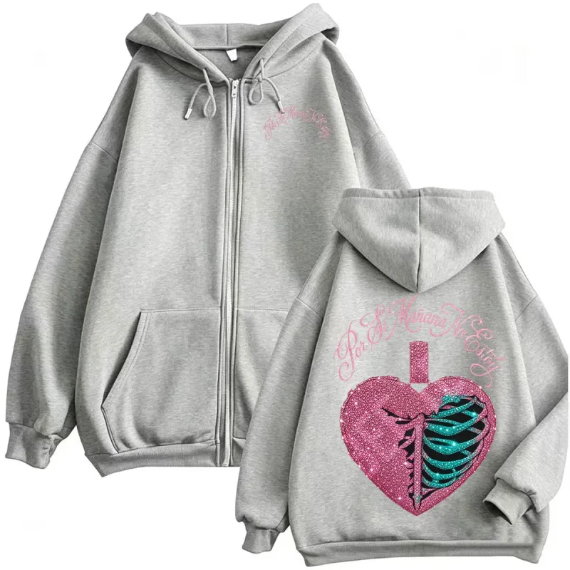 Omar Courtz Por Si Manana No Estoy Tour Zipper Hoodies Men Women Harajuku Hip Hop High Quality Sweatshirt Jacket Coat Streetwear — image 6