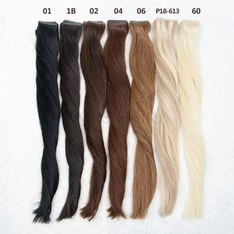 Butterfly Weft Hair Extensions Human Hair Glue-Free Double Invisible Weft with Micro Beads Natural Volume and Length 12-24Inches — image 7