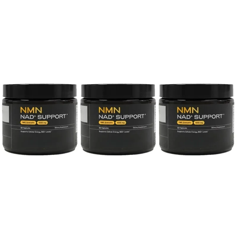 NMN 1000 Mg Capsule Supplement 4-in-1 Formula with TMG Quercetin & Resveratrol NAD+ Supplement Supports Energy 60 Capsules