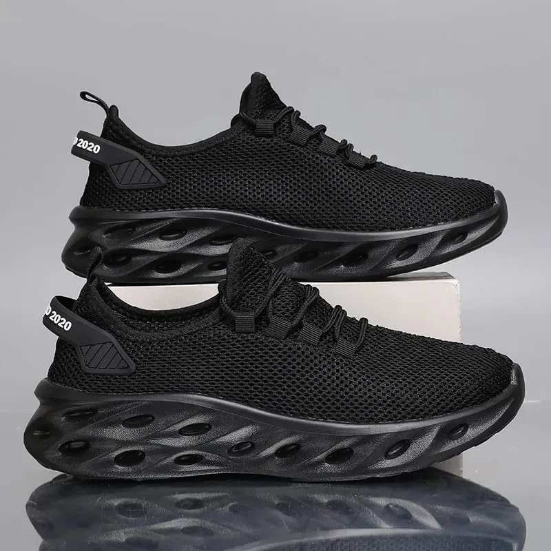 Four Seasons Men's Outdoor Sports Running Mesh Shoes Thick Sole Breathable Casual Walking Lightweight Sneakers Size 37-47 — image 5