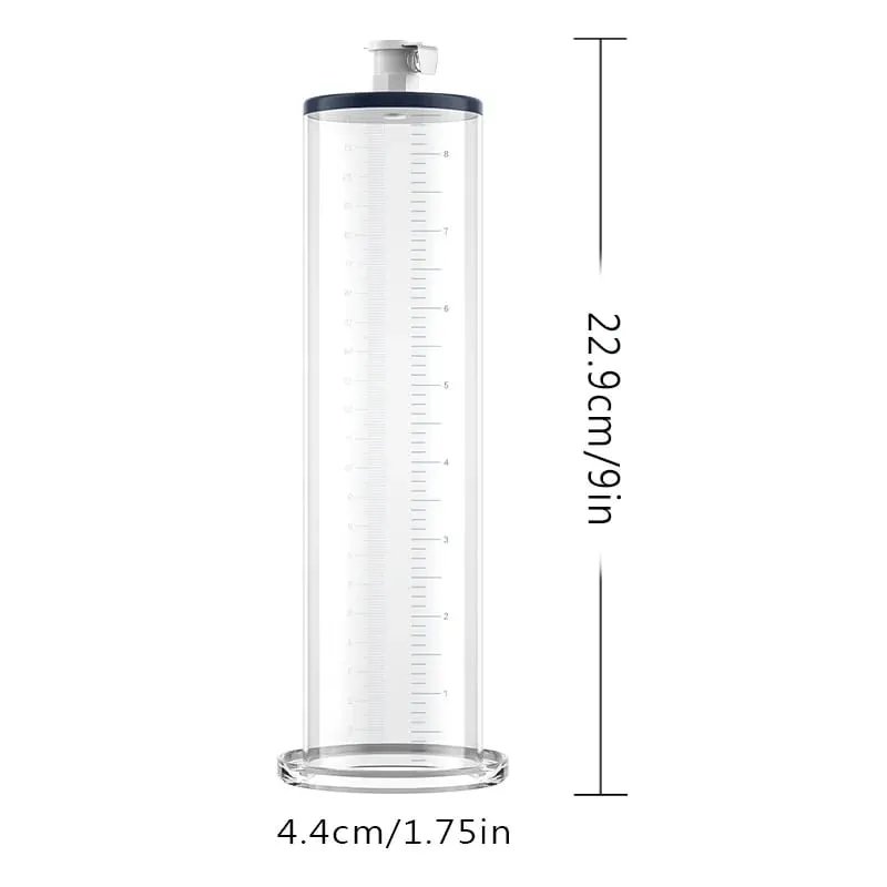 Manual Acrylic Penis Pump for Men with Pressure Gauge Clear Cylinders Vacuum Enlargement Masturbation Trainer Adult Sex Toy Set — image 10