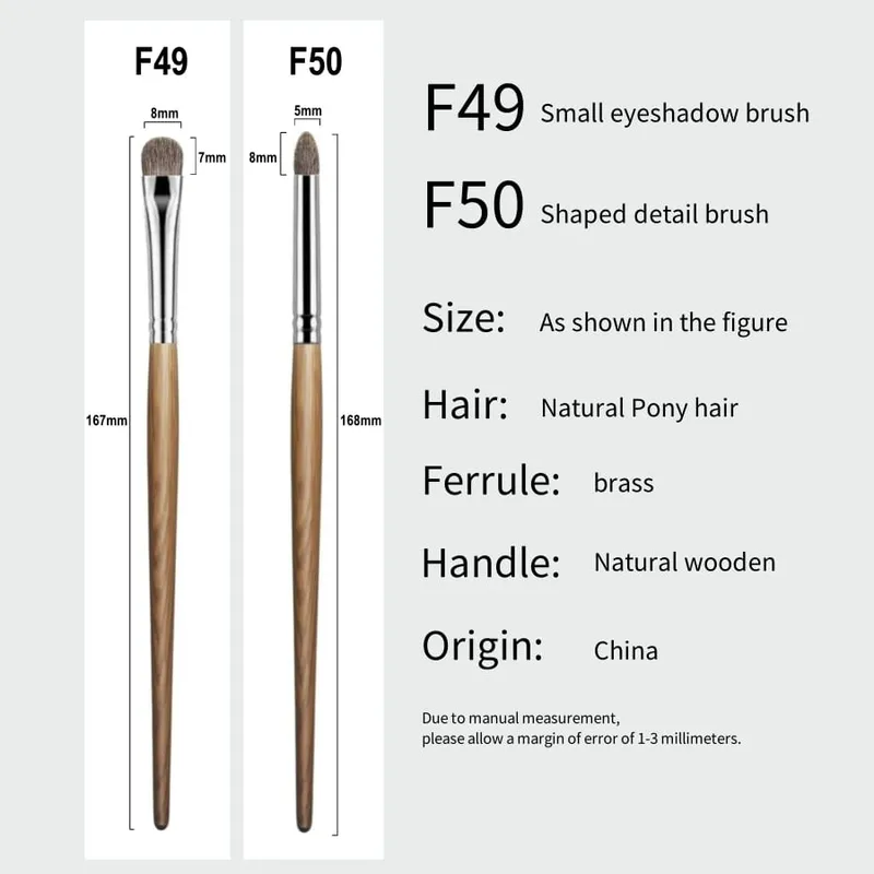 Eyeshadow Brush Precise Details Eye Shadow Makeup Brushes Soft Natural Pony Hair Make Up Tools