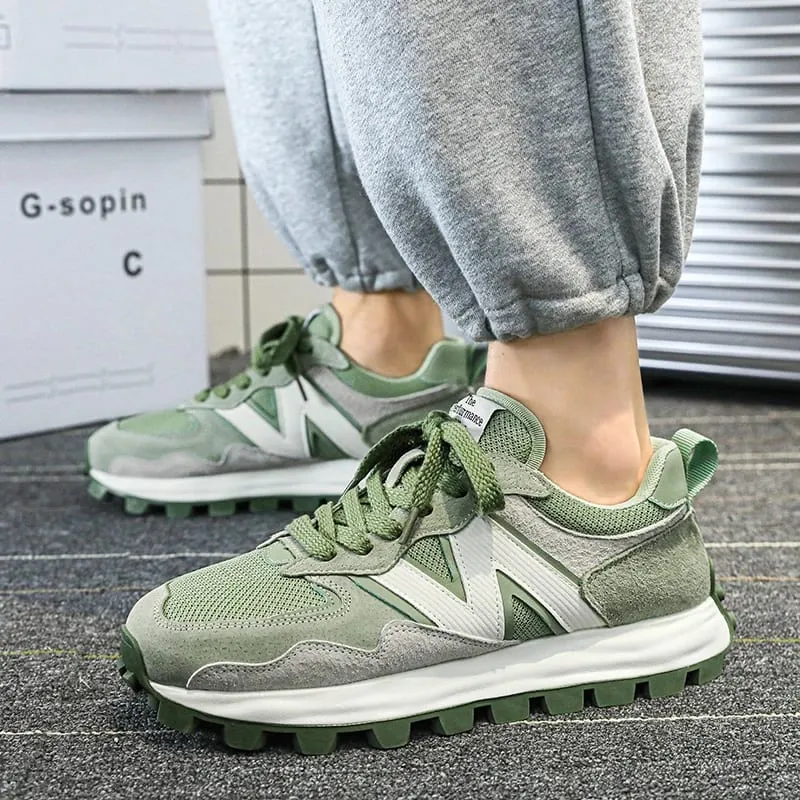 Men New Breathable Sneakers High-end Sport Balance Fashion Shoes for Men Trend Luxury Sneakers Women Zapatos Altos Hombre — image 2