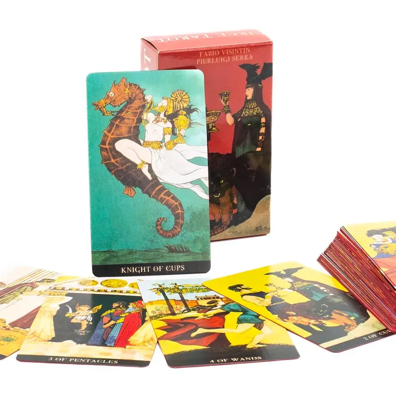 Circe Tarot 78 Cards with Instruction Booklet Fate Divination Tarot Cards FortuneTelling Card Games Party Board Game 10.3*6cm — image 4