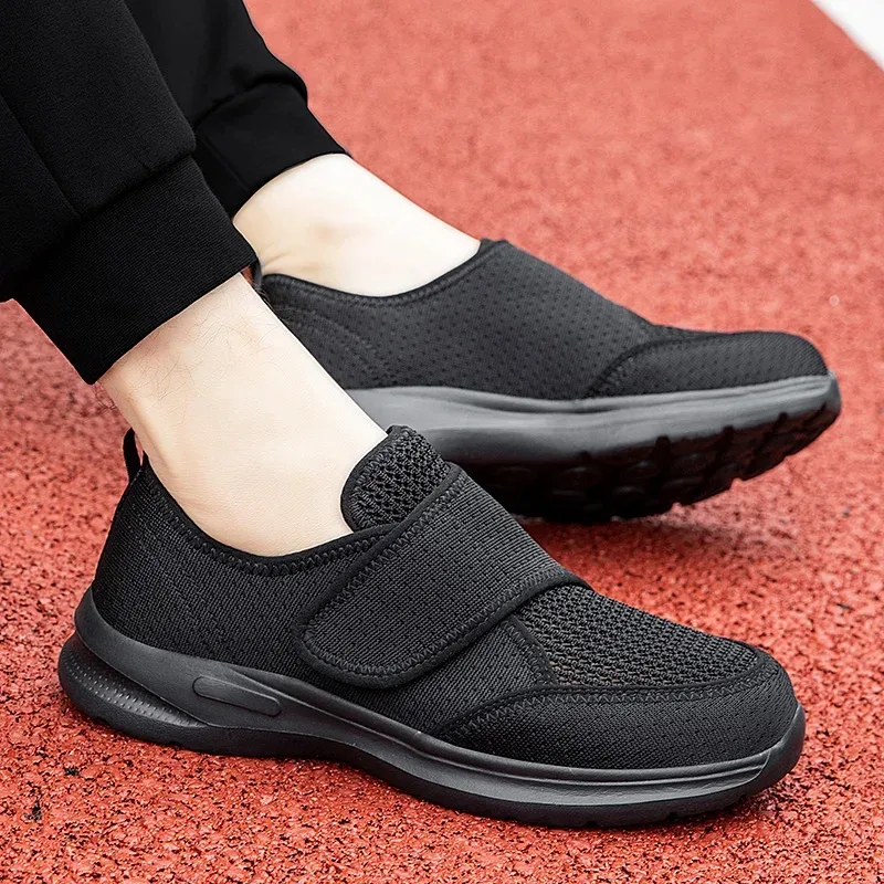 Men's Orthopedics Wide Feet Swollen Walking Casual Sneakers Unisex Thumb Eversion Adjusting Soft Comfortable Diabetic Man Shoes