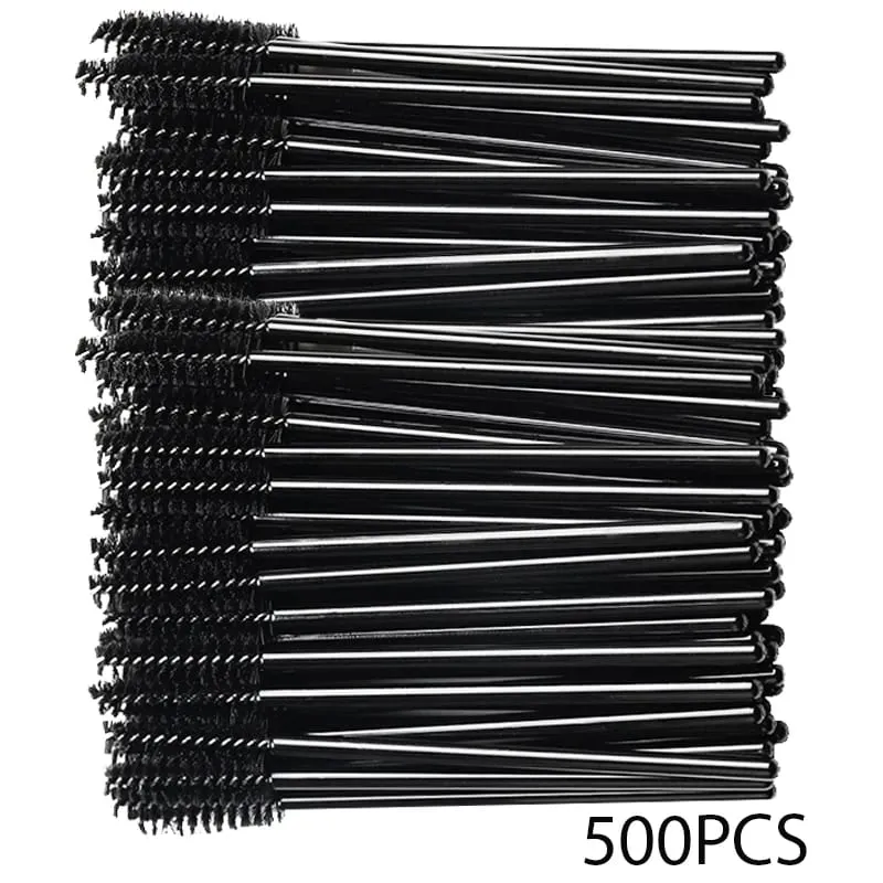 500/1000 stücke Wimpern Pinsel Applikator Großhandel Lash Mascara Wands Pinsel Für Wimpern Verlängerung Augenbraue Spoolies Schönheit Werkzeuge