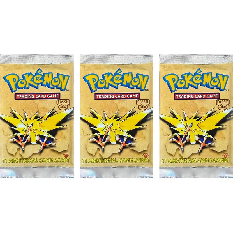 Pokémon Booster Packs Base Fossil Jungle 9 single bags 1 pack/11 Cards and Booster Box 3 1Box/36 Packs models Proxy Game Cards