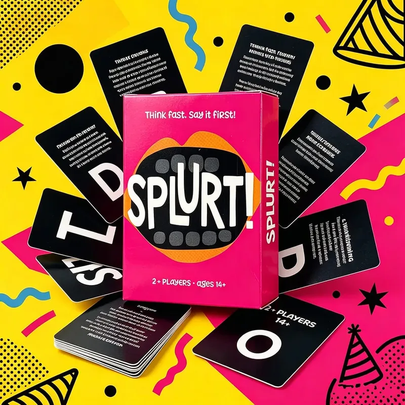 Splurt! Fast-Paced Card Game - Think Fast Say It First Party Strategy Board Game Group Activity for Family & Kids Toys Gifts — image 4