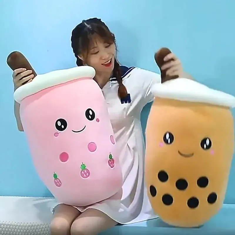 24CM Soft Boba Americano Coffee Milk Tea Doll Real-life Bubble Tea Toy Stuffed Hug Pillow Balls Bubo Tea Cup Cushion For Kids — image 2
