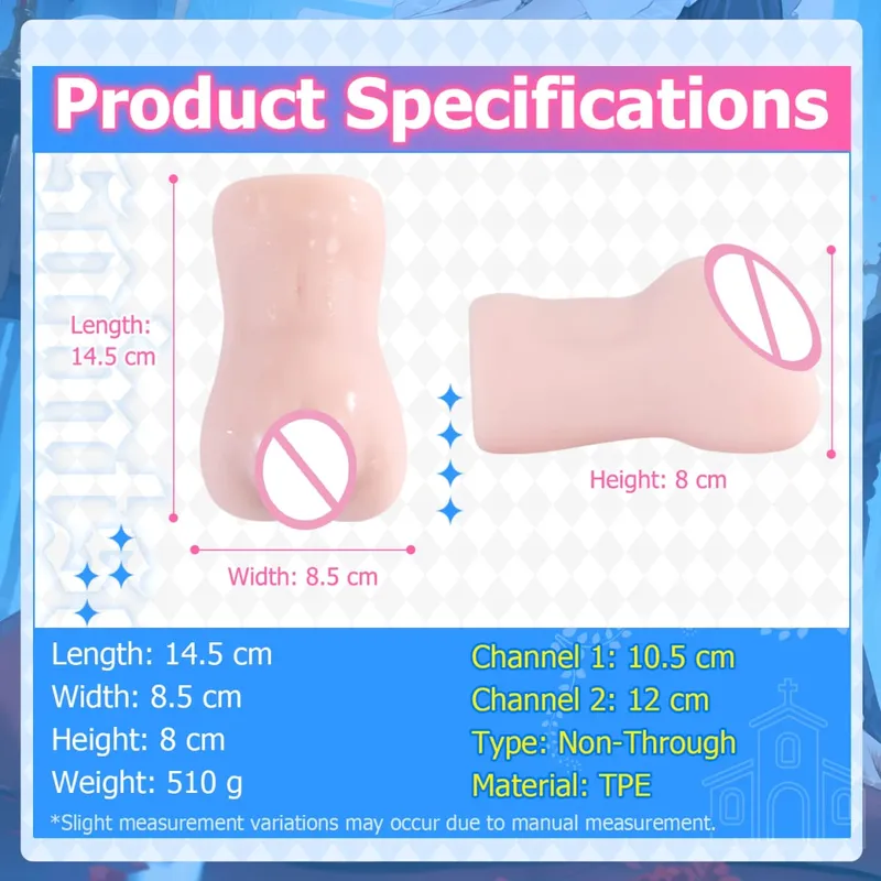 Anime Onahole Soft Pocket Pussy Adult Sex Toys for