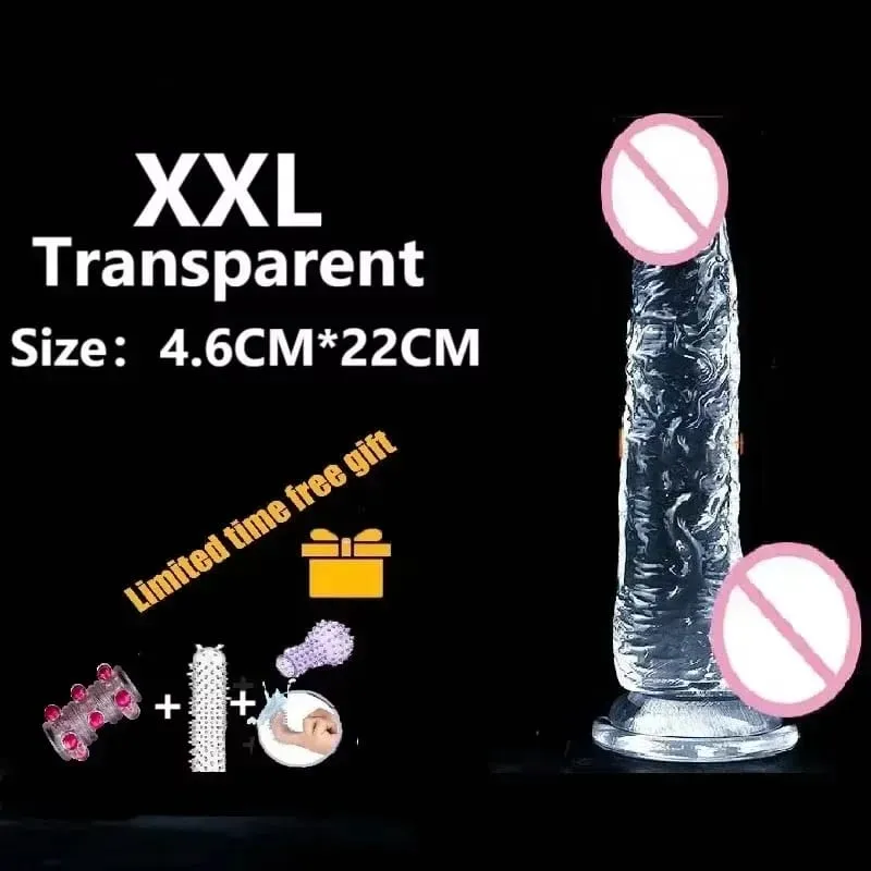Transparent Realistic Dildo Strong Suction Cup Adult Sex Toys for Women Gay Anal Masturbation Realistic Dick Sex Toys Big Dick18 — image 15