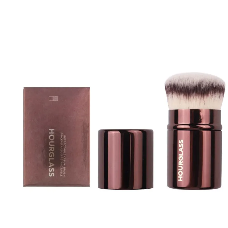 1pc sablier poudre Contour pinceaux de maquillage fond de teint fard à joues maquillage brosse métal poignée correcteur bronzant haut de gamme avec boîte