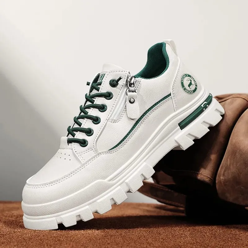 Men's Casual Sports Outdoor Hiking Trendy Fashion Street Comfortable Men's Thick Soled Board Shoes — image 3