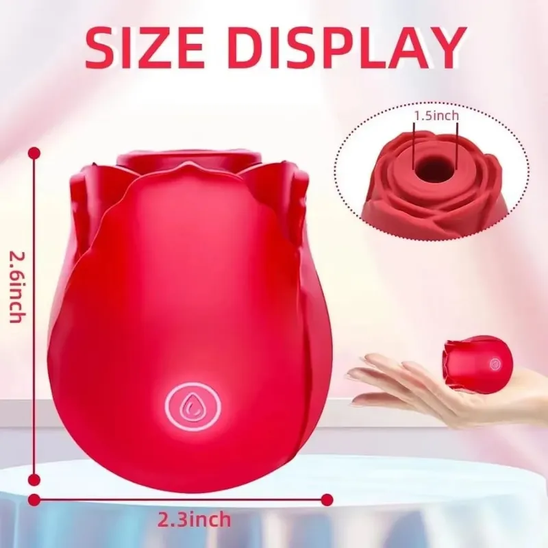 Powerful Vagina Sucking Vibrator rose toy toungue Intimate Good Nipple Sucker Oral Licking Clitoris Stimulation Sex Toy Women — image 3