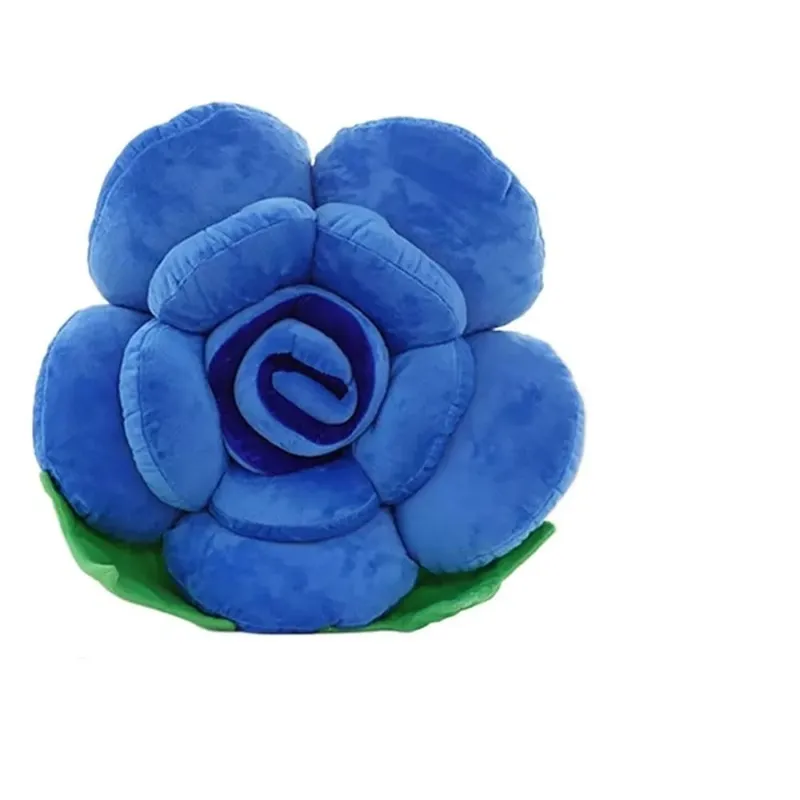New Large Rose Shaped Pillow Plush Colorful Sofa Flower Cushion Simulated Car Interior Cushion Wedding Party Supplies — image 14
