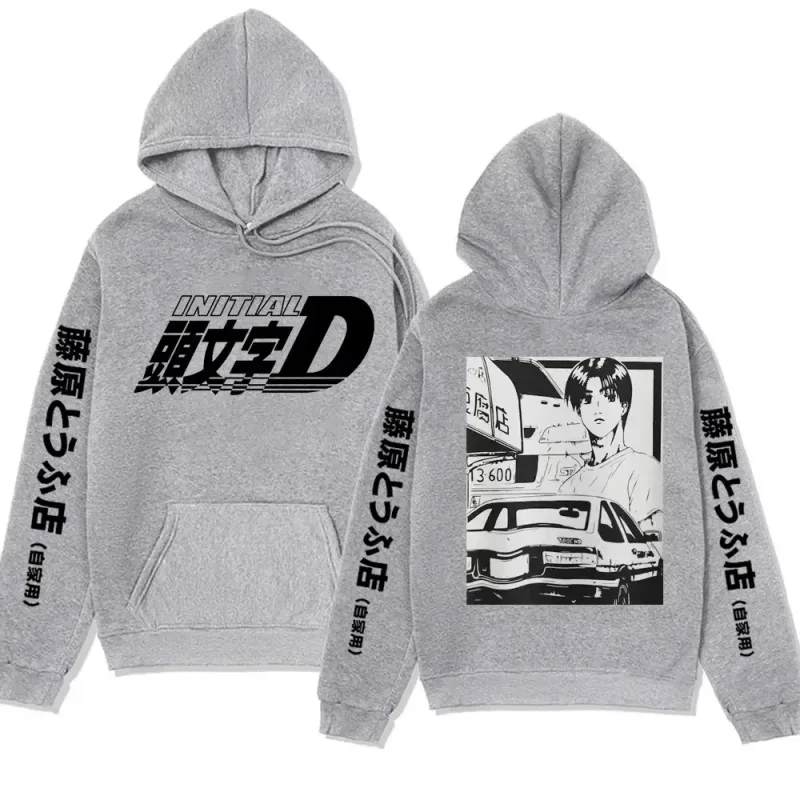 Anime Initial D AE86 Hoodie Hachiroku Shift Drift Cotton Hoody Takumi Fujiwara Tofu Shop Men Women Sweatshirts Winter Clothing — image 13