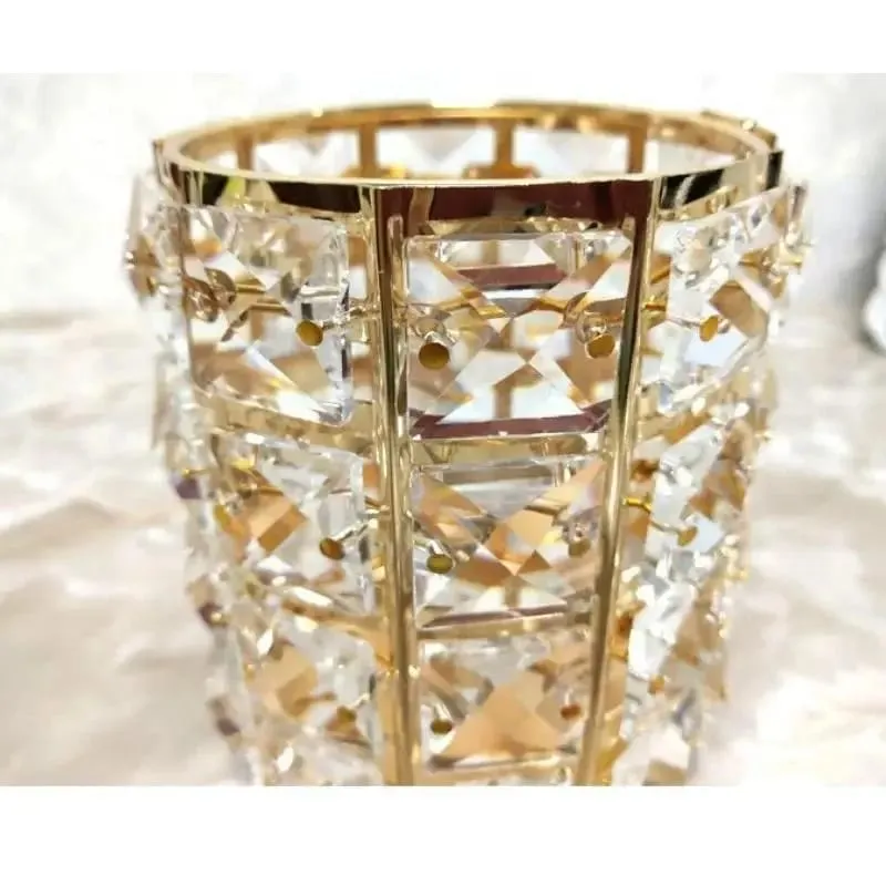 New Crystal Storage Cup Makeup Brush Eyebrow Pencil Storage Bottle Jewelry Storage Container European Cosmetics Storage Box — image 2
