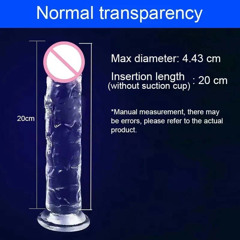 Transparent Big Dick 9 Sizes Realistic Jelly Dildo Women Gay Anal Sex Toys Soft Clitoris Vaginal Masturbators Penis Suction Cup — image 23