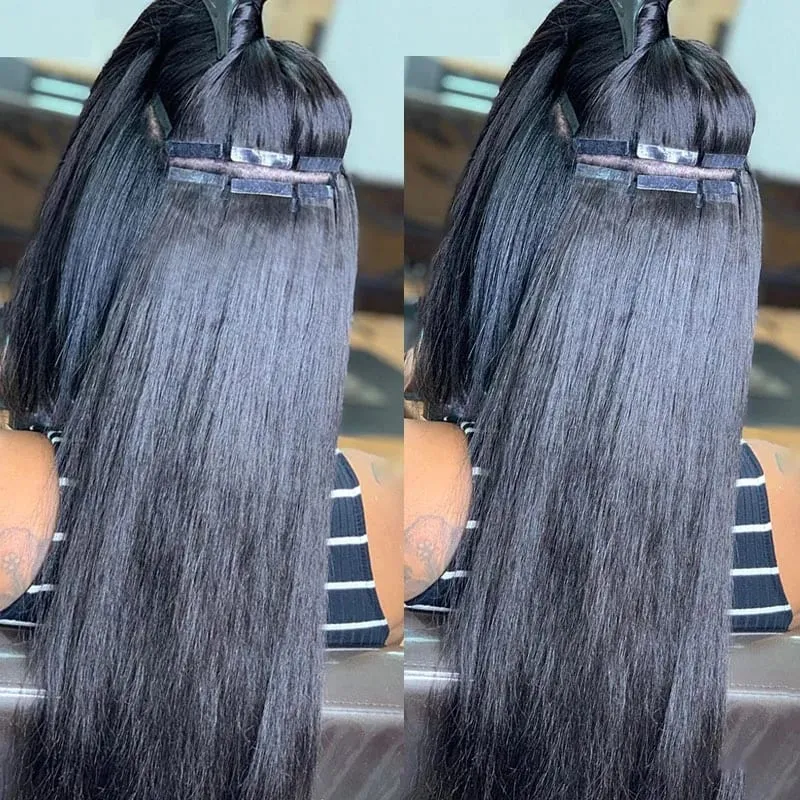 Tape in Hair Extensions Straight Remy Human Hair Seamless Invisible Skin Weft Remy Double Sided Adhesive Vietnamese Human Hair 50g/pack 16-26 inches — image 7