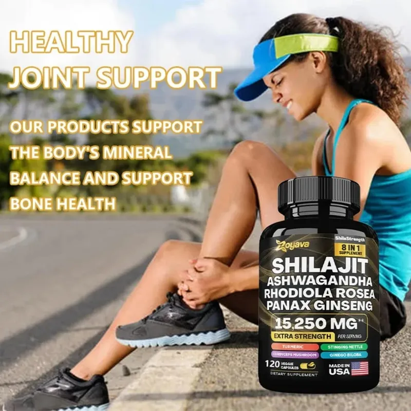 8 in 1 Supplements - Shilajit with Ginseng Ashwagandha for Brain Memory Concentration Energy Immune Health — image 6