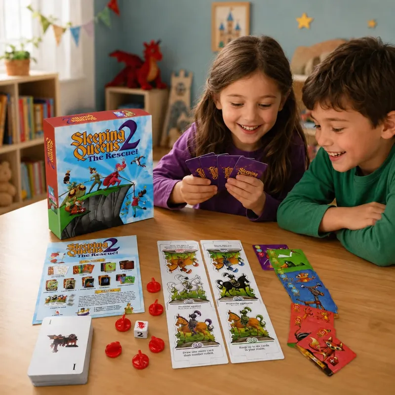 Sleeping Queens 2 The Rescue Fantasy Card Game Kids Strategy Adventure Family Party Travel English Version — image 6