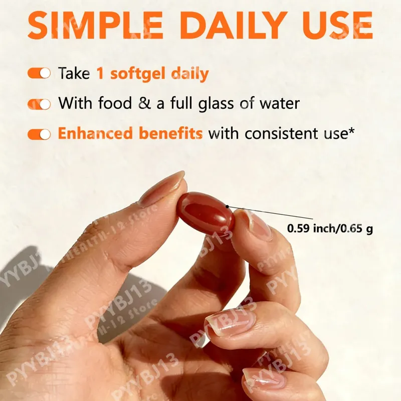 Acentiallabs Lutein Zeaxanthin Softgels 40mg Lutein & 8mg Zeaxanthin 120 นับตัวกรองแสงสีฟ้า Macular Protection Eye Care — image 6