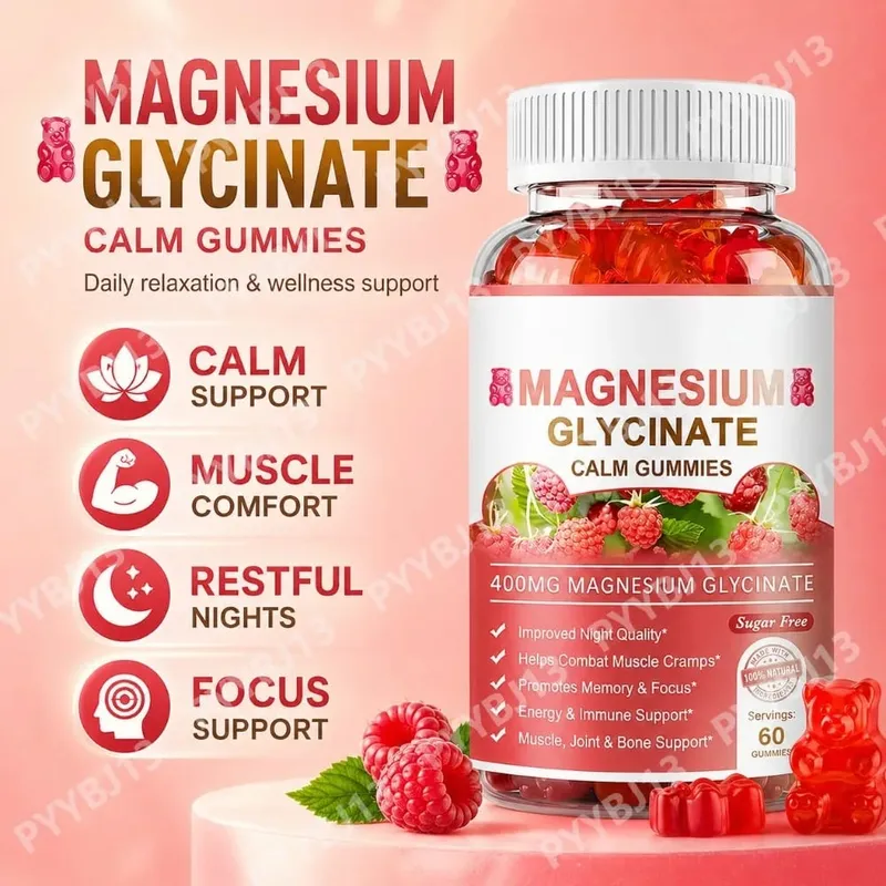 Magnesium Gummies Serving-Magnesium Glycinate and Magnesium Malate Sugar Free Magnesium Potassium Supplement for health Support — image 2