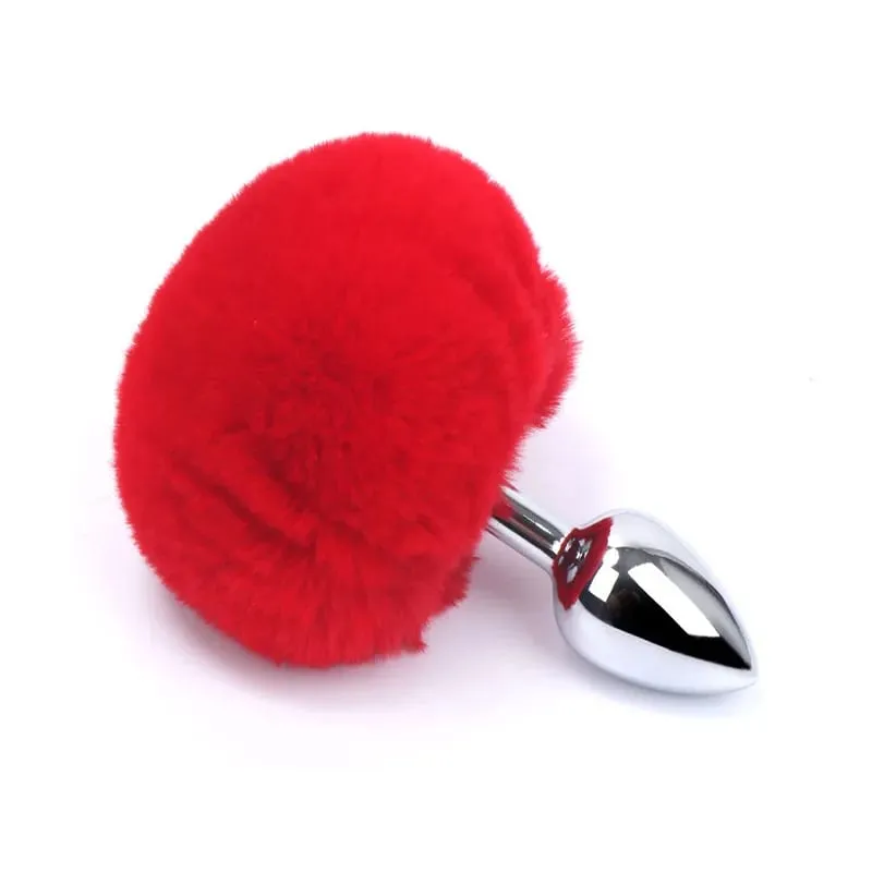 Plush Rabbit Tail Fox Tail Anal Plug Metal Butt Plug Prostate Massager BDSM Cosplay Erotic Sex Toy for Women Adults Sex Toy Gift — image 22