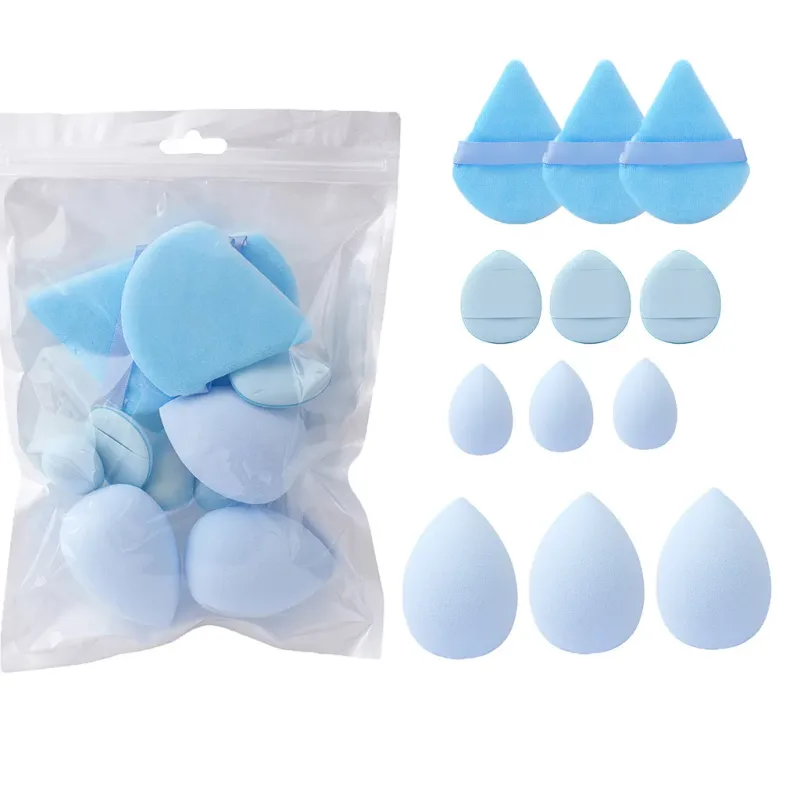 12Pcs Soft All-Purpose Makeup Sponge Set 4Types Beauty Tools Cosmetic Puff Dry Wet Dual Use Foundation Sponges Powder Puff — image 4