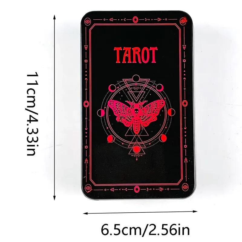 Occult Tarot In A Tin Metal Box Tarot Deck With PDF Guide Book Fate Divination Cards Game Great For Beginners & Party Games — image 6