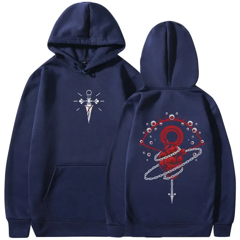 Anime caçador x caçador hoodies kurapika phantom trupe moletom com capuz roupas femininas masculinas pullovers de grandes dimensões streetwear — image 2