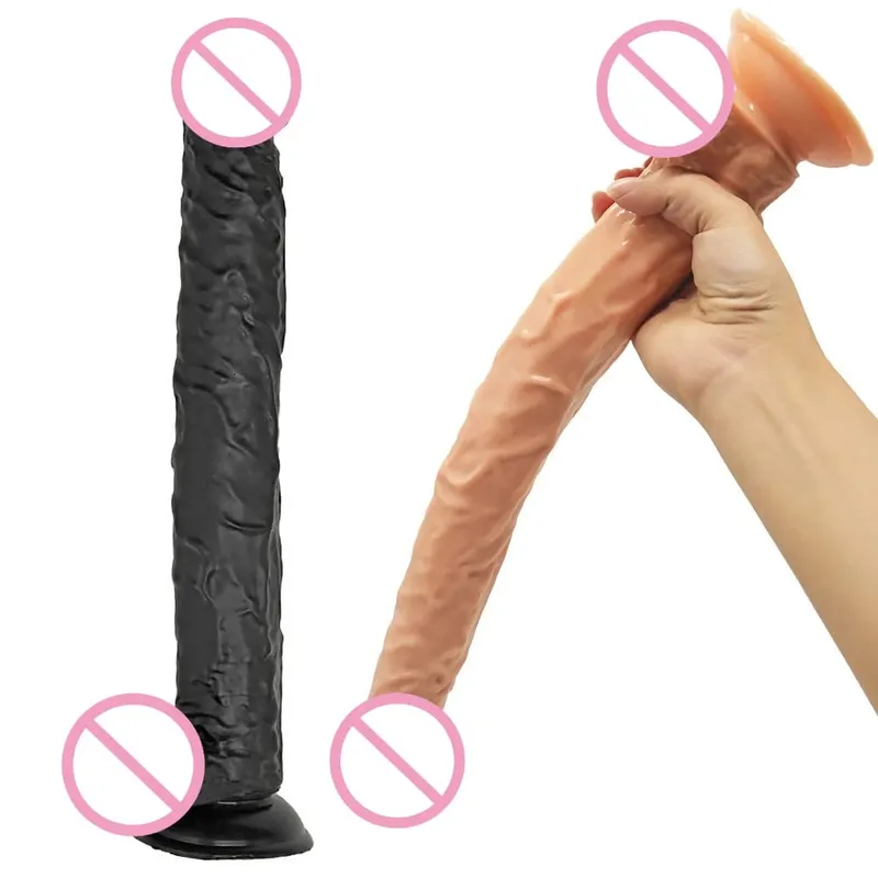40cm Realistic Long Dildo Big Penis Huge Dildos Vaginal Masturbation G Spot Stimulation Anal Butt Plug For Women Sex Toys 18+ — image 2